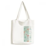 Dıythinker 33x40 Cm Erkek Flamingo Desenli Pembe Hayvan Tote Kanvas El Çantası