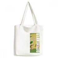 Dıythinker 33x40 Cm Erkek Hula Brezilya Karnaval Slogan Brezilya Tote Kanvas El Çantası