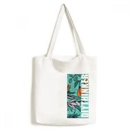 Dıythinker 33x40 Cm Erkek Modern Sanat Zambak Camellia Çizim Tote Kanvas El Çantası