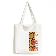 Dıythinker 33x40 Cm Erkek Pizza İtalya Domates Yiyecekleri Biber Tote Kanvas El Çantası