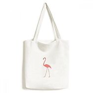 Dıythinker 33x40 Cm Erkek Yürüme Flamingo Desenli Çevre Dostu Bez Kanvas El Çantası