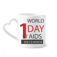 Dıythinker 340 ml 1/12 World AIDS Day HIV Sembollü Kahve Kupası