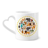 Dıythinker 340 ml Afrika Vahşi Hayvanlar Yaban Hayatı Afrika Kahve Kupası