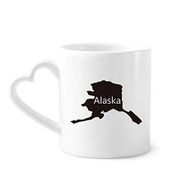 Dıythinker 340 ml Alaska ABD Haritası Yıldızlar Çizgili Bayrak Kahve Kupası