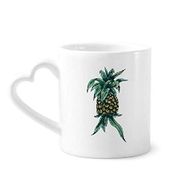 Dıythinker 340 ml Ananas Bitkisi Meyve Ye Yeşil Kahve Kupası