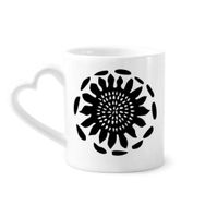 Dıythinker 340 ml Ayçiçeği Silüeti Meksika Totemleri Kahve Kupası