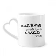Dıythinker 340 ml Be Change See World Alıntı Kahve Kupası