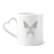 Dıythinker 340 ml Beyaz Kelebek Origami Soyut Desenli Kahve Kupası