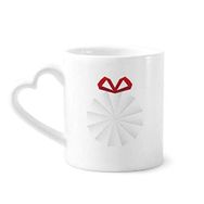 Dıythinker 340 ml Beyaz Soyut Noel Origami Dekorasyon Kahve Kupası