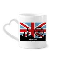 Dıythinker 340 ml Britanya Birliği Jack London Eye Big Ben Bayrak İngiltere Kahve Kupası
