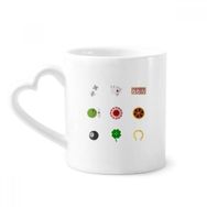 Dıythinker 340 ml Casino Küçük Element İllüstrasyon Kahve Kupası