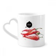 Dıythinker 340 ml Chili Sebze Lezzetli Sağlıklı Suluboya Kahve Kupası