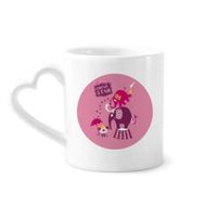 Dıythinker 340 ml Circus Star Palyaço Fil Pembe Kahve Kupası