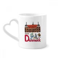 Dıythinker 340 ml Demark Ulusal Simge Simgesi Desenli Kahve Kupası
