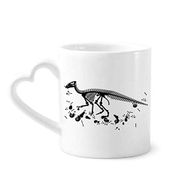 Dıythinker 340 ml Dinozor Kemik Kemikleri Siyah Kahve Kupası