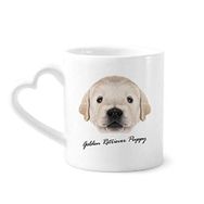 Dıythinker 340 ml Eğitimli Golden Retriever Yavru Köpek Hayvan Kahve Kupası