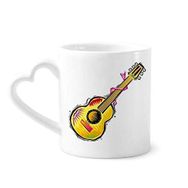 Dıythinker 340 ml Enstrüman Gitar Meksika Elemanı İllüstrasyon Kahve Kupası