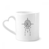 Dıythinker 340 ml Evren Totem Desenli Geometri Kahve Kupası