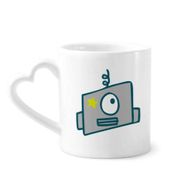 Dıythinker 340 ml Evren ve Uzaylı Tek Gözlü Robot Kahve Kupası