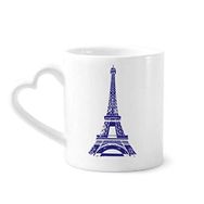 Dıythinker 340 ml Eyfel Kulesi Paris Fransa Silüeti Kahve Kupası