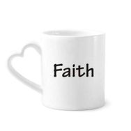 Dıythinker 340 ml Faith Kelime İlham Verici Alıntı Sözler Kahve Kupası