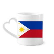 Dıythinker 340 ml Filipinler Ulusal Bayrağı Asya Ülke Kahve Kupası
