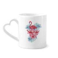 Dıythinker 340 ml Flamingo Bitki Yaprak Sembollü Kahve Kupası