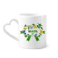 Dıythinker 340 ml Futbol Brezilya Kültürel Kahve Kupası