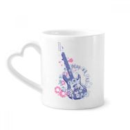 Dıythinker 340 ml Gitar Müzik Taze Desen Resimli Kahve Kupası