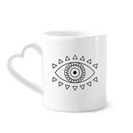 Dıythinker 340 ml Göz Totem Geometri Desenli Kahve Kupası