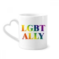 Dıythinker 340 ml Gradyan LGBT Ally Gökkuşağı Homo Kahve Kupası
