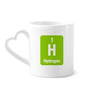 Dıythinker 340 ml H Hidrojen Kimyasal Element Bilim Kahve Kupası