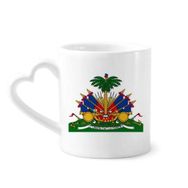 Dıythinker 340 ml Haiti Kuzey Amerika Ulusal Amblemi Kahve Kupası