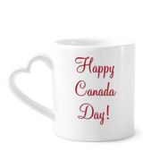 Dıythinker 340 ml Happy Canada Day Akçaağaç Yaprağı Çizim Kahve Kupası