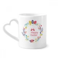 Dıythinker 340 ml Happy Easter Din Festival Yaprakları Çiçek Kahve Kupası