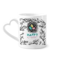 Dıythinker 340 ml Happy Easter Din Festivali Yumurta Yuvası Kahve Kupası