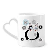 Dıythinker 340 ml Hayvan Sevimli Şişman Kedi Gülümseme Kahve Kupası