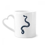 Dıythinker 340 ml Hayvan Siyah Yılan Eskiz Desenli Kahve Kupası