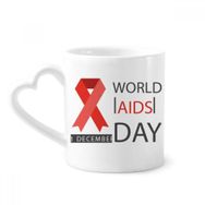 Dıythinker 340 ml HIV 1 Aralık Dünya AIDS Günü Kırmızı Kurdele Kahve Kupası