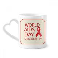 Dıythinker 340 ml HIV 1 Aralık Kırmızı Kurdele AIDS Günü Kahve Kupası