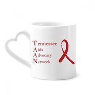 Dıythinker 340 ml HIV Awareness AIDS Günü Kırmızı Kurdele Kahve Kupası