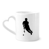 Dıythinker 340 ml Kalp Saplı Hokey Sporları Koşu Fiziksel Eğitim Kahve Çömlekçilik Seramik Kupa