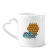 Dıythinker 340 ml Kalp Saplı Hong Kong Yumurta Puff Çin Kahve Seramik Kupa