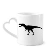 Dıythinker 340 ml Kalp Saplı Kemik Minyatür Dinozor Kemikleri Kahve Seramik Kupa
