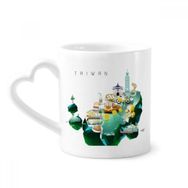 Dıythinker 340 ml Kalp Saplı Seyahat Tayvan Yiyecek Yerler Çin Kahve Kupaları Seramik Kupa Seramik Kupa