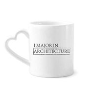 Dıythinker 340 ml Kalp Saplı Sözü I Major In Architecture Kahve Kupaları Seramik Kupa