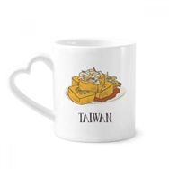 Dıythinker 340 ml Kalp Saplı Yılan Yiyecek Kokulu Tofu Tayvan Kahve Kupaları Seramik Kupa