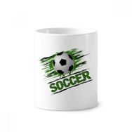 Dıythinker 350 ml 9x8 cm Beyaz Yeşil Futbol Futbol Sporları Seramik Kupa
