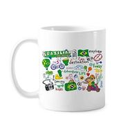 Dıythinker 350 ml Adventure Life Do Not Disturb Relax Brezilya Yolculuğu Brezilya Kültürü Elemanı Klasik Kupa