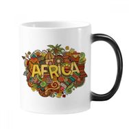 Dıythinker 350 ml Afrika Aborijin Sanat Deseni Tribal Renk Kupa